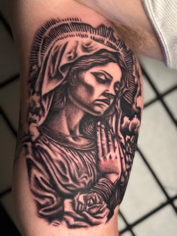 Black and gray realism tattoo by Isaac Mackenzie at TNT Tattoo Aiea, Hawaii — piece 15